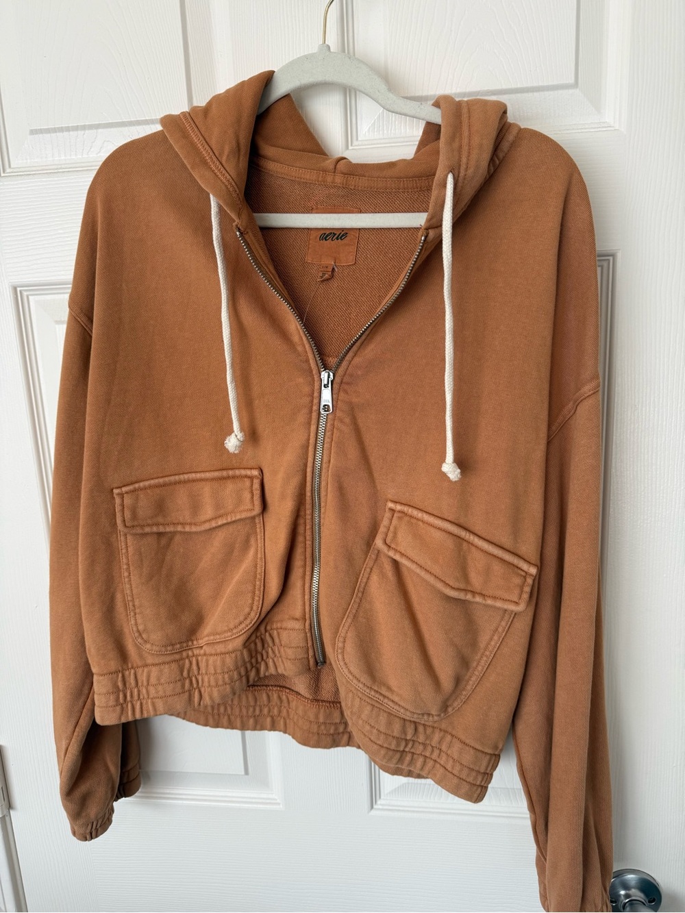 Aerie by AE Zip-up Hooded Utility Jacket